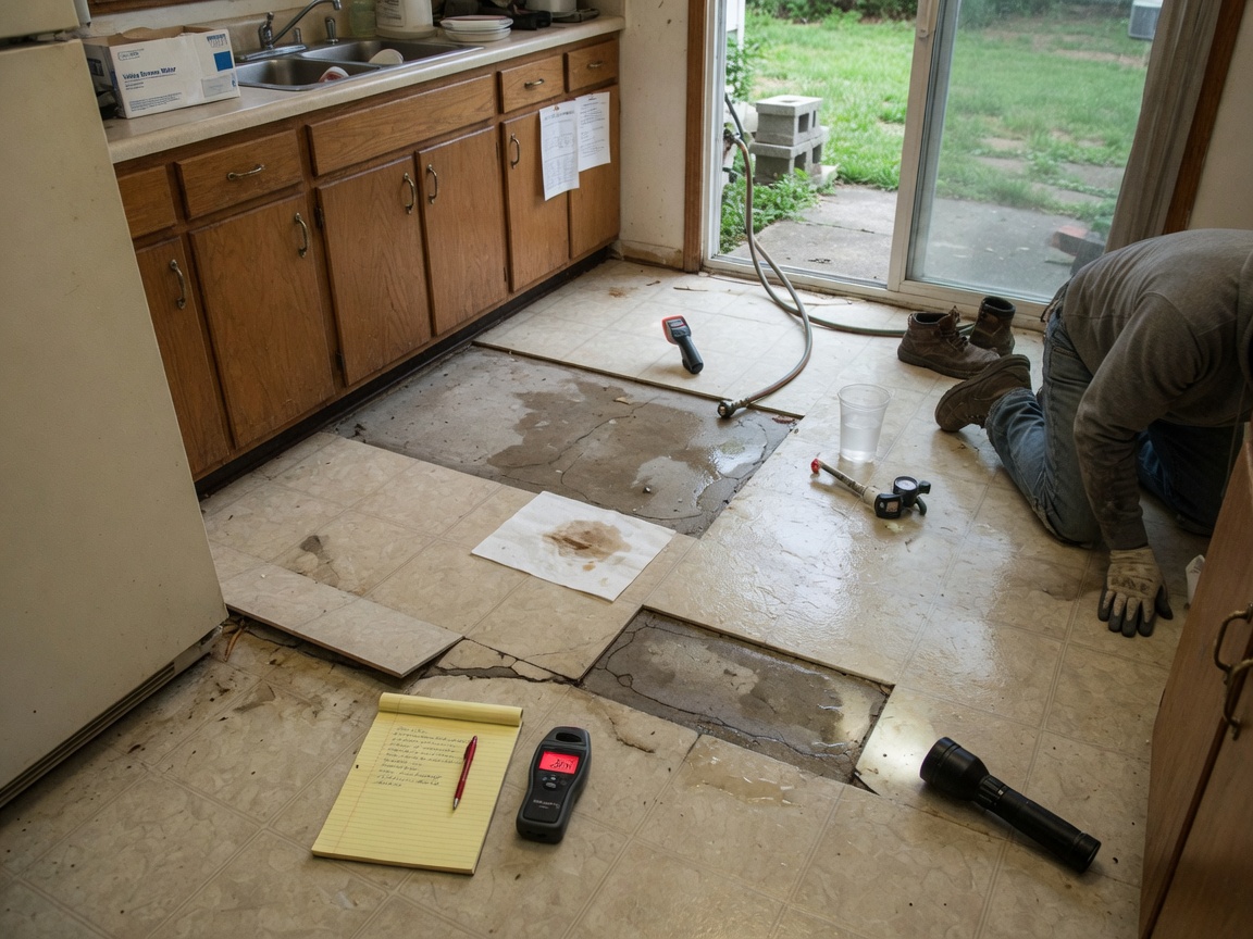 Steps to Check for Slab Leaks Before Calling a Plumber
