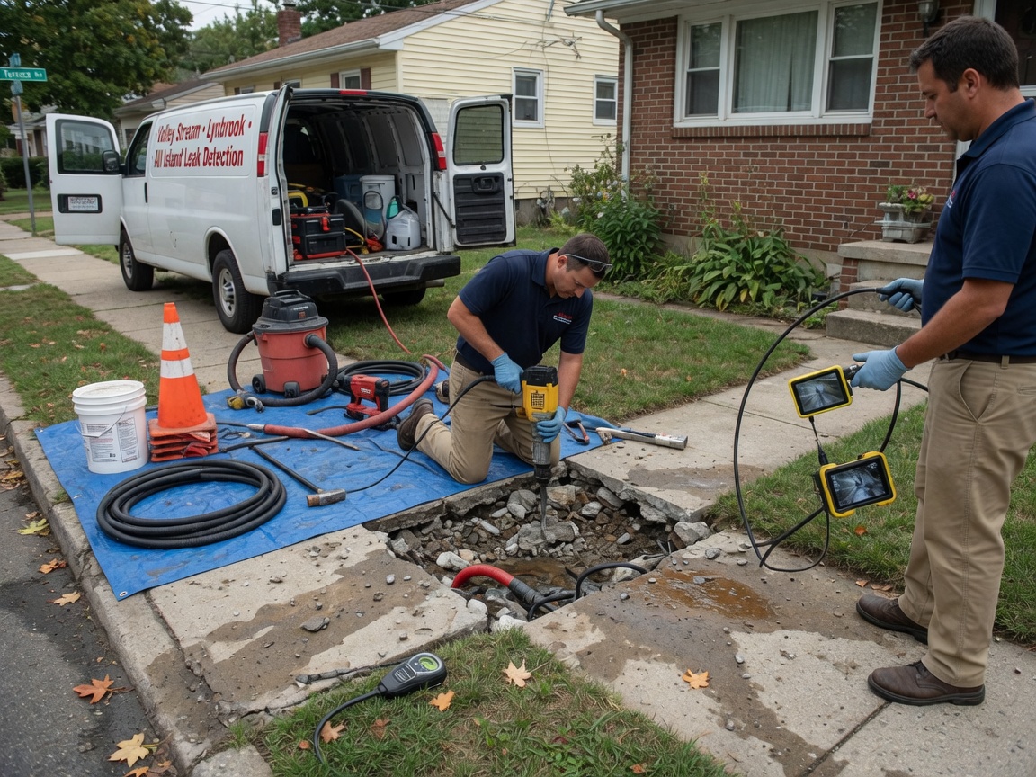 Slab Leak Repair by Valley Stream Slab Leak Pros in Valley Stream, NY