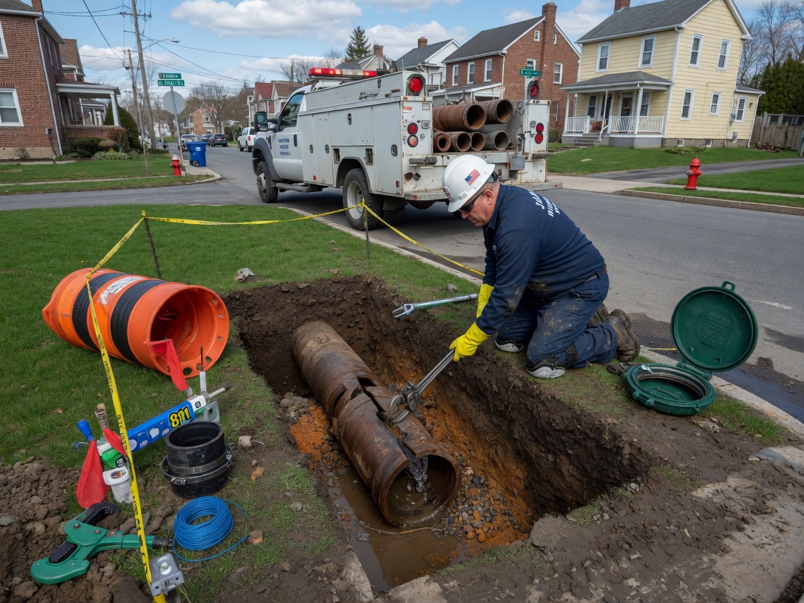 Main Water Line Repair in Valley Stream, NY